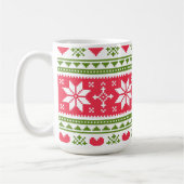 Merry Christmas pattern 3 Kaffeetasse (Links)