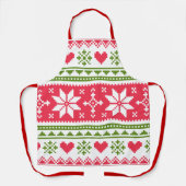 Merry Christmas pattern 3 Schürze (Vorderseite)
