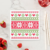 Merry Christmas pattern 3 Serviette (Beispiel)