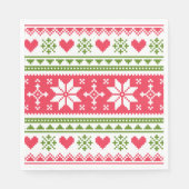 Merry Christmas pattern 3 Serviette (Vorderseite)