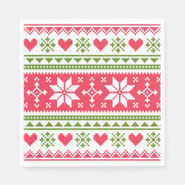 Merry Christmas pattern 3 Serviette