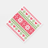 Merry Christmas pattern 3 Serviette (Ecke)
