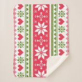 Merry Christmas pattern 3 Sherpadecke (Vorderseite)