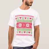 Merry Christmas pattern 3 T-Shirt (Vorderseite)