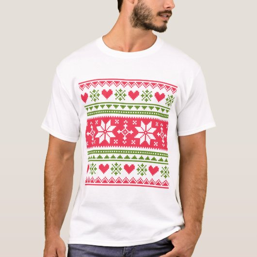 Merry Christmas pattern 3 T-Shirt (Vorderseite)