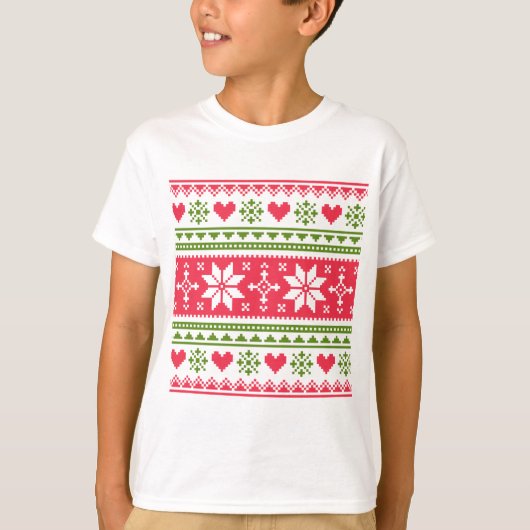 Merry Christmas pattern 3 T-Shirt (Vorderseite)