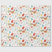 merry christmas pattern geschenkpapier (Flach)