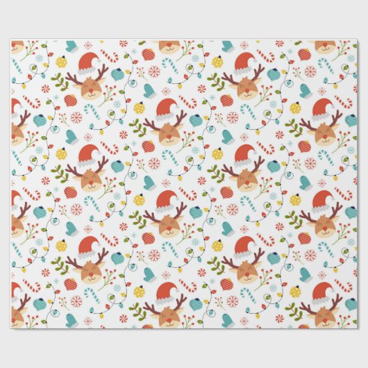 merry christmas pattern geschenkpapier (Flach)