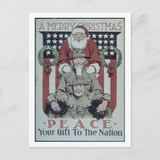 Merry_Christmas. _Peace. _Propaganda Plakat Feiertagspostkarte
