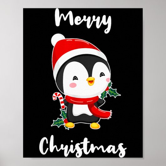 Merry Christmas Penguin Poster (Vorne)