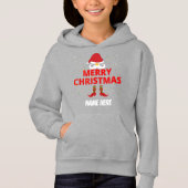 MERRY CHRISTMAS PERSONALISIERT HOODIE (Vorderseite)