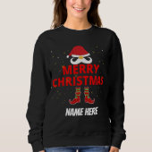 MERRY CHRISTMAS PERSONALISIERT SWEATSHIRT (Vorderseite)