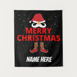 MERRY CHRISTMAS PERSONALISIERT WANDTEPPICH