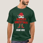 MERRY CHRISTMAS PERSONALISIERTER T - Shirt (Vorderseite)