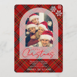Merry Christmas Personalized Photo Card Einladung