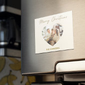 Merry Christmas Personalized Photo Magnet