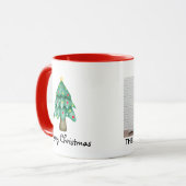 Merry Christmas Personalized Photo  Tasse (Vorderseite Links)