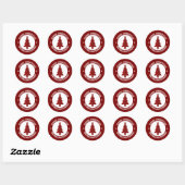 Merry Christmas Personalized Sticker (Blatt)