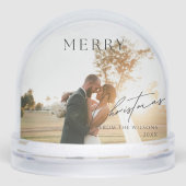 Merry Christmas Photo Christmas Schneekugeln (Vorderseite)