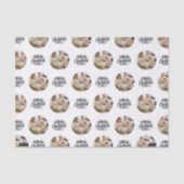Merry Christmas Photo Collage Personalized  Seidenpapier (Vorderseite)