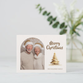 Merry Christmas Photo Family | Custom Holiday Postkarte