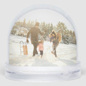 Merry Christmas Photo Snow Globe Schneekugeln (Rückseite)