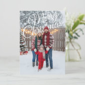 Merry Christmas PhotoPop Card Feiertagskarte (Stehend Vorderseite)