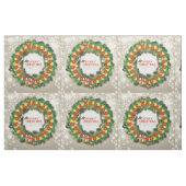 Merry Christmas Pickleball 1 Custom Fabric Stoff (Fat Quarter (45,7 x 55,9 cm))