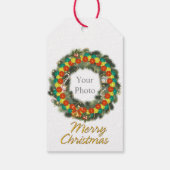 Merry Christmas Pickleball 1 Optionen Geschenktast Geschenkanhänger (Rückseite)