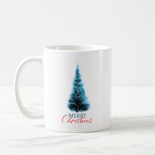 Merry Christmas pine tree Kaffeetasse (Links)