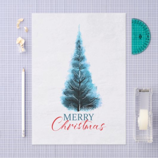 Merry Christmas pine tree Seidenpapier (Handwerk)