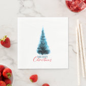 Merry Christmas pine tree Serviette (Beispiel)