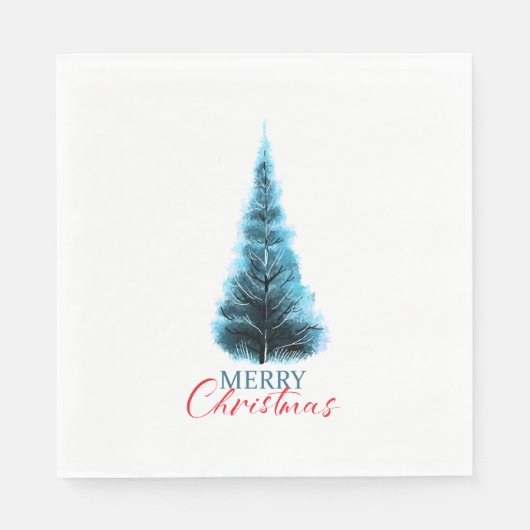 Merry Christmas pine tree Serviette (Vorderseite)