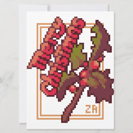 Merry Christmas pixel art Feiertagskarte (Vorderseite)