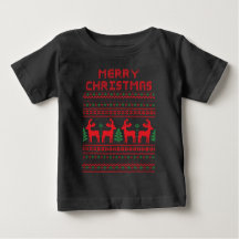 MERRY CHRISTMAS PIXEL ART STYLE T - Shirt