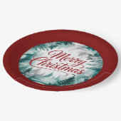 Merry Christmas Plate Pappteller (Schrägansicht)