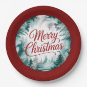 Merry Christmas Plate Pappteller (Vorderseite)