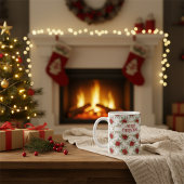 Merry Christmas Poinsettia Floral Holiday Pattern Kaffeetasse