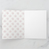 Merry Christmas Poinsettia Holiday Festive Floral  Karte (Innenseite)