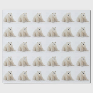 MERRY CHRISTMAS POLAR BEAR GESCHENKPAPIER