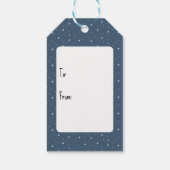 Merry Christmas Polar Bears On Stars Geschenkanhänger (Rückseite)