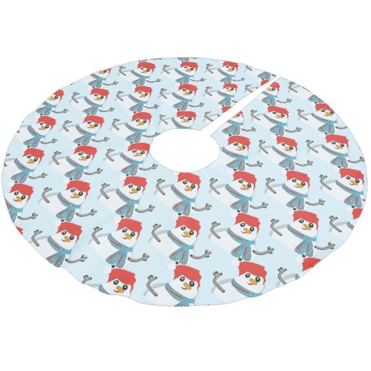 Merry Christmas!! Polyester Weihnachtsbaumdecke (Schrägansicht)