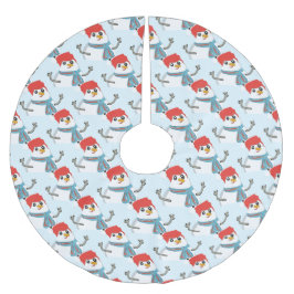 Merry Christmas!! Polyester Weihnachtsbaumdecke