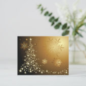 Merry Christmas Postcard Feiertagspostkarte (Stehend Vorderseite)