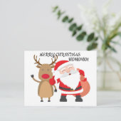 MERRY CHRISTMAS POSTCARD POSTKARTE (Stehend Vorderseite)