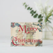 MERRY CHRISTMAS POSTCARD POSTKARTE (Stehend Vorderseite)