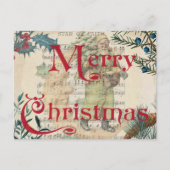 MERRY CHRISTMAS POSTCARD POSTKARTE (Vorderseite)