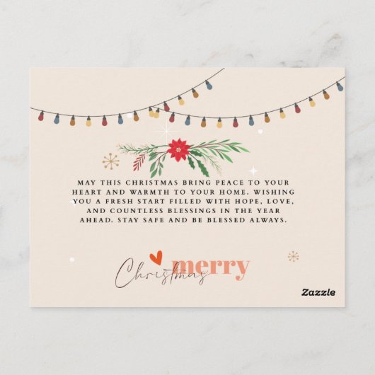 🎄Merry Christmas Postkarte (Rückseite)