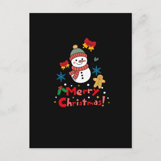 Merry Christmas! Postkarte (Vorderseite)