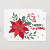 MERRY CHRISTMAS POSTKARTE (Vorne/Hinten)